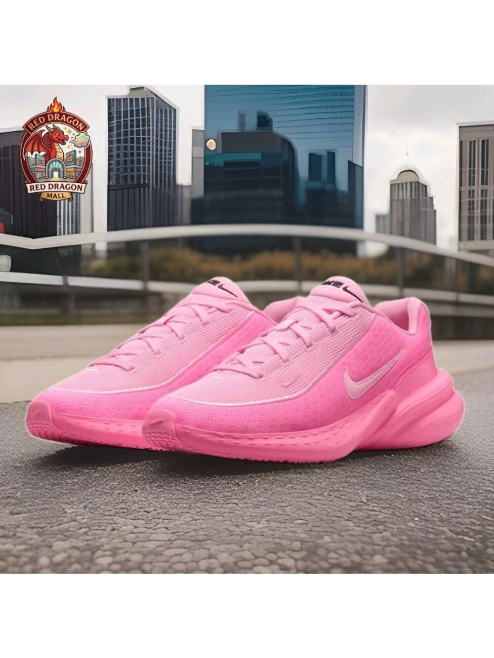 Nike Uplift SC Shy Pink Mesh Low Top Lace Up Sneakers IB2766-602 - Women's Sz 9